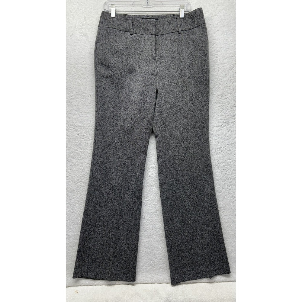 7th Avenue New York & Company Womens Size 8 Gray Wide Leg Chino Pants (S7)